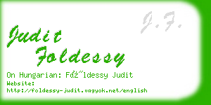 judit foldessy business card